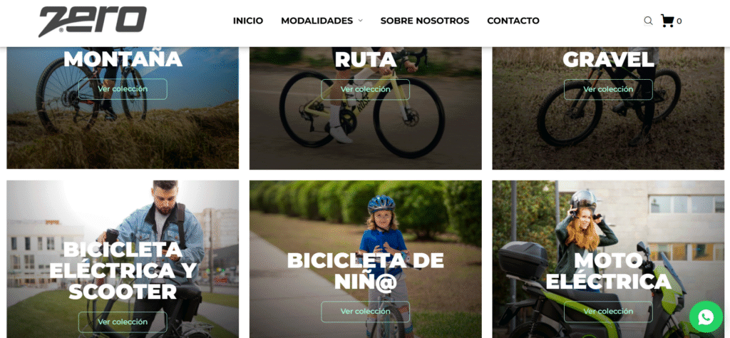 Tienda virtual de ZERO BIKES
